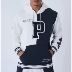 Sweat à Capuche Project X Bleu Marine Bicolore Avec Manches Longues -Passons à la mode masculine ! 110718 143520vt sweat a capuche project x avec manches longues et col a capuche bleu marine bicolore 02 600x600