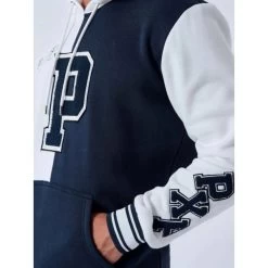 Sweat à Capuche Project X Bleu Marine Bicolore Avec Manches Longues -Passons à la mode masculine ! 110718 143520vt sweat a capuche project x avec manches longues et col a capuche bleu marine bicolore 04 600x600