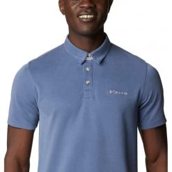 Polo Columbia Avec Manches Courtes Et Col Boutonné Bleu -Passons à la mode masculine ! 111072 146309vt polo columbia avec manches courtes et col boutonne bleu 05 600x600