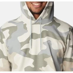 Sweat à Capuche Columbia En Coton Mélangé Avec Manches Longues Et Col Croisé Beige Camouflage -Passons à la mode masculine ! 111078 146303vt sweat a capuche columbia en coton melange avec manches longues et col croise beige camouflage 04 600x600