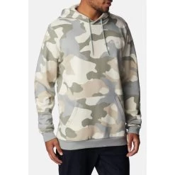 Sweat à Capuche Columbia En Coton Mélangé Avec Manches Longues Et Col Croisé Beige Camouflage -Passons à la mode masculine ! 111078 146303vt sweat a capuche columbia en coton melange avec manches longues et col croise beige camouflage 05 600x600