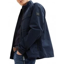 Parka Avec Manches Longues Et Col Montant Tom Tailor Coton Marine -Passons à la mode masculine ! 111129 146144vt parka avec manches longues et col montant tom tailor coton marine 03 600x600