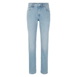 Jean 5 Poches Tom Tailor En Coton Stone, Taille Normale à Coupe Droite, Zip Et Bouton