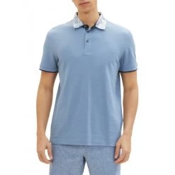Polo En Maille Piquée Tom Tailor En Coton Avec Manches Courtes Et Col Boutonné Bleu -Passons à la mode masculine ! 111189 146084vt polo en maille piquee tom tailor en coton avec manches courtes et col boutonne bleu 03 600x600