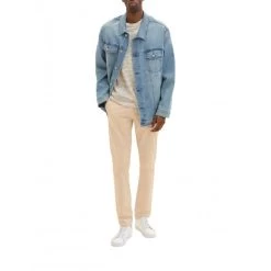 T-shirt Col Rond Tom Tailor En Coton Avec Manches Courtes Orange Chiné -Passons à la mode masculine ! 111211 146062vt t shirt col rond tom tailor en coton avec manches courtes orange chine 04 600x600