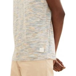 T-shirt Col Rond Tom Tailor En Coton Avec Manches Courtes Orange Chiné -Passons à la mode masculine ! 111211 146062vt t shirt col rond tom tailor en coton avec manches courtes orange chine 06 600x600