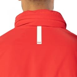 Blouson Avec Manches Longues Et Col à Capuche Serge Blanco Play Rouge Bicolore -Passons à la mode masculine ! 111235 146038vt blouson avec manches longues et col a capuche serge blanco play rouge bicolore 05 600x600