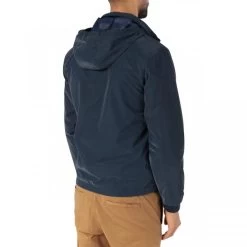 Blouson Avec Manches Longues Et Col à Capuche Serge Blanco Play Marine -Passons à la mode masculine ! 111236 146037vt blouson avec manches longues et col a capuche serge blanco play marine 04 600x600