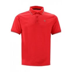 Polo Serge Blanco Play Avec Manches Courtes Et Col Boutonné Rouge