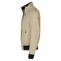 Blouson Zippé Redskins Avec Manches Longues Et Col Montant Beige -Passons à la mode masculine ! 111292 145981vt blouson zippe redskins avec manches longues et col montant beige 03 600x600