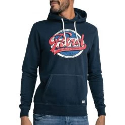 Sweat à Capuche Petrol Industries En Coton Bleu Marine à Large Imprimé Poitrine Et Poche Kangourou -Passons à la mode masculine ! 111340 145905vt sweat a capuche petrol industries en coton bleu marine a large imprime poitrine et poche kangourou 03 600x600