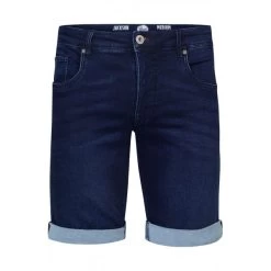 Short 5 Poches Petrol Industries Coupe Courte, En Coton Stretch Indigo Léger Délavé