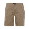 Short Chino Blend, Taille Normale, En Coton Beige à Motif Tropical Ton Sur Ton