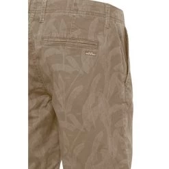 Short Chino Blend, Taille Normale, En Coton Beige à Motif Tropical Ton Sur Ton -Passons à la mode masculine ! 111495 145658vt short chino blend taille normale en coton beige a motif tropical ton sur ton 03 600x600