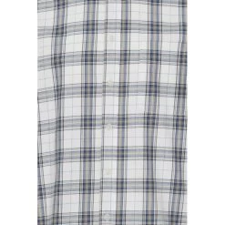 Chemise Blend En Coton Blanc à Carreaux Bleu Marine, à Coupe Droite Et Col Français -Passons à la mode masculine ! 111509 145644vt chemise blend en coton blanc a carreaux bleu marine a coupe droite et col francais 03 600x600