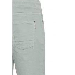 Short Blend En Coton Vert Pâle, à Taille Normale, Coupe Droite Et Taille élastiquée -Passons à la mode masculine ! 111512 145641vt short blend en coton vert pale a taille normale coupe droite et taille elastiquee 03 600x600