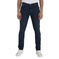 Jean 5 Poches Blend Twister Fit En Coton Bleu Nuit, Coupe Droite à Jambe Slim