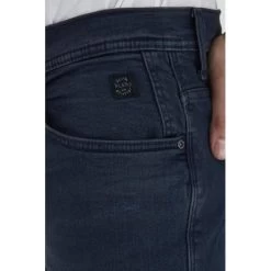 Jean 5 Poches Blend Twister Fit En Coton Bleu Nuit, Coupe Droite à Jambe Slim -Passons à la mode masculine ! 111518 145635vt jean 5 poches blend twister fit en coton bleu nuit coupe droite a jambe slim 04 600x600