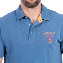 Polo Maille Piquée Ruckfield Avec Manches Courtes Et Col Boutonné Ruckfield Bleu -Passons à la mode masculine ! 111803 145322vt polo maille piquee ruckfield avec manches courtes et col boutonne ruckfield bleu 05 600x600