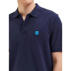 Polo En Maille Piquée Selected Dante En Coton Biologique Avec Manches Courtes Et Col Boutonné Bleu Marine -Passons à la mode masculine ! 111837 145169vt polo en maille piquee selected dante en coton biologique avec manches courtes et col boutonne bleu marine 04 600x600