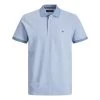 JACK&JONES Premium Polo Col Boutonné à Manches Courtes Jack & Jones Premium En Coton Bleu