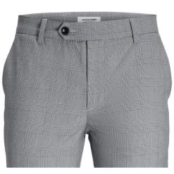 JACK&JONES Premium Pantalon Coupe Chino Jack & Jones Premium Gris Imprimé Prince-de-galles -Passons à la mode masculine ! 111900 145104vt pantalon coupe chino jack et jones premium gris imprime prince de galles 03 600x600