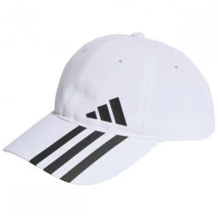 Casquette à Boucle Adidas En Matériaux Recyclé Blancs Unis à Logo Contrastant Latéral