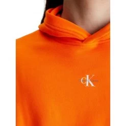Sweat Avec Manches Longues Et Col à Capuche Calvin Klein Coton Orange -Passons à la mode masculine ! 112034 144718vt sweat avec manches longues et col a capuche calvin klein coton orange 04 600x600