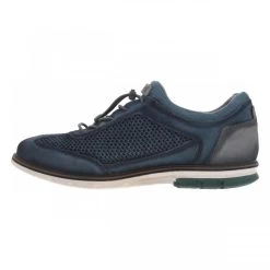 Bugatti Sneakers Bigatti En Cuir Ajouré Bleu Marine à Col Slip-on -Passons à la mode masculine ! 112501 18580ch sneakers bigatti en cuir ajoure bleu marine a col slip on 03 600x600