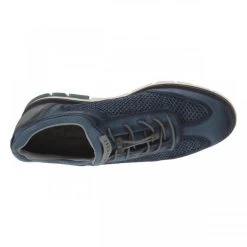 Bugatti Sneakers Bigatti En Cuir Ajouré Bleu Marine à Col Slip-on -Passons à la mode masculine ! 112501 18580ch sneakers bigatti en cuir ajoure bleu marine a col slip on 05 600x600