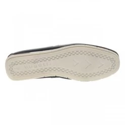 Mocassins Coupe Bateau Bugatti En Cuir Bleu Marine à Semelle Type Basket -Passons à la mode masculine ! 112505 18584ch mocassins coupe bateau bugatti en cuir bleu marine a semelle type basket 06 600x600