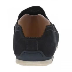 Mocassins BUGATTI Coupe Bateau En Cuir Bleu Marine Et à Soufflet élastiqué -Passons à la mode masculine ! 112506 18585ch mocassins bugatti coupe bateau en cuir bleu marine et a soufflet elastique 04 600x600