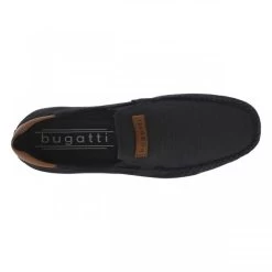 Mocassins BUGATTI Coupe Bateau En Cuir Bleu Marine Et à Soufflet élastiqué -Passons à la mode masculine ! 112506 18585ch mocassins bugatti coupe bateau en cuir bleu marine et a soufflet elastique 05 600x600