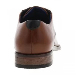 Derbies Bugatti En Cuir Patiné Marron à Talon Décroché Bas Et Lacets Ronds -Passons à la mode masculine ! 112512 18591ch derbies bugatti en cuir patine marron a talon decroche bas et lacets ronds 04 600x600