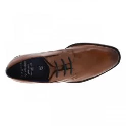 Derbies Bugatti En Cuir Patiné Marron à Talon Décroché Bas Et Lacets Ronds -Passons à la mode masculine ! 112512 18591ch derbies bugatti en cuir patine marron a talon decroche bas et lacets ronds 05 600x600
