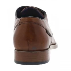 Derbies à Talon Plat Bugatti En Cuir Cognac -Passons à la mode masculine ! 112520 18599ch derbies a talon plat bugatti en cuir cognac 04 600x600