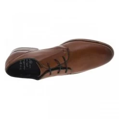 Derbies à Talon Plat Bugatti En Cuir Cognac -Passons à la mode masculine ! 112520 18599ch derbies a talon plat bugatti en cuir cognac 05 600x600
