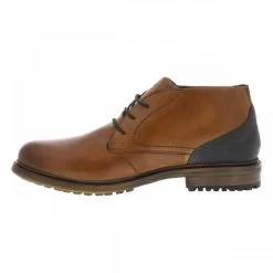 Derbies Montantes Bugatti En Cuir Cognac à Talon Décroché Bas -Passons à la mode masculine ! 112521 18600ch derbies montantes bugatti en cuir cognac a talon decroche bas 03 600x600