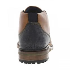 Derbies Montantes Bugatti En Cuir Cognac à Talon Décroché Bas -Passons à la mode masculine ! 112521 18600ch derbies montantes bugatti en cuir cognac a talon decroche bas 04 600x600