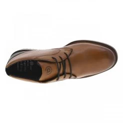 Derbies Montantes Bugatti En Cuir Cognac à Talon Décroché Bas -Passons à la mode masculine ! 112521 18600ch derbies montantes bugatti en cuir cognac a talon decroche bas 05 600x600