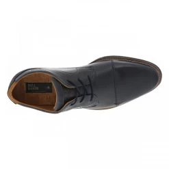 Derbies Bullboxer En Cuir Lisse Bleu Marine à Talon Décroché Bas Et à Lacets Ronds -Passons à la mode masculine ! 112528 18610ch derbies bullboxer en cuir lisse bleu marine a talon decroche bas et a lacets ronds 05 600x600