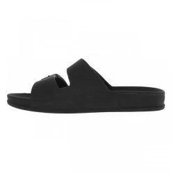 Claquettes Cacatoès Noires à Semelle Plate Avec Double Bride Moulée Logotypée -Passons à la mode masculine ! 112542 18625ch claquettes cacatoes noires a semelle plate avec double bride moulee logotypee 03 600x600