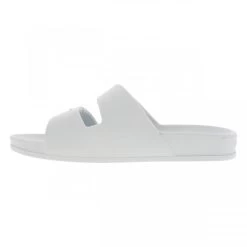 Claquettes Cacatoès Blanches à Semelle Plate Avec Double Bride Moulée Logotypée -Passons à la mode masculine ! 112545 18628ch claquettes cacatoes blanches a semelle plate avec double bride moulee logotypee 03 600x600