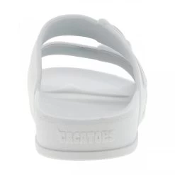 Claquettes Cacatoès Blanches à Semelle Plate Avec Double Bride Moulée Logotypée -Passons à la mode masculine ! 112545 18628ch claquettes cacatoes blanches a semelle plate avec double bride moulee logotypee 04 600x600