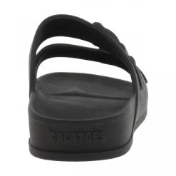 Claquettes Cacatoès Noires à Semelle Plate Avec Jeu De Double Bride Moulée -Passons à la mode masculine ! 112546 18629ch claquettes cacatoes noires a semelle plate avec jeu de double bride moulee 04 600x600