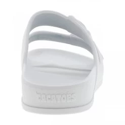 Claquettes Cacatoès Blanches à Semelle Plate Avec Jeu De Double Bride Moulée -Passons à la mode masculine ! 112547 18630ch claquettes cacatoes blanches a semelle plate avec jeu de double bride moulee 04 600x600