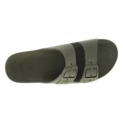 Claquettes Cacatoès Kaki à Semelle Plate Avec Jeu De Double Bride Moulée -Passons à la mode masculine ! 112548 18631ch claquettes cacatoes kaki a semelle plate avec jeu de double bride moulee 05 600x600