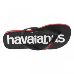 Havaianas Tongs Havaïanas Entre-doigts Noires à Logo Contrastant -Passons à la mode masculine ! 112712 18890ch tongs havaianas entre doigts noires a logo contrastant 05 600x600