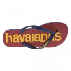 Havaianas Tongs Havaïanas Entre-doigts Bleu Marine Et Bordeaux à Logo Doré -Passons à la mode masculine ! 112713 18891ch tongs havaianas entre doigts bleu marine et bordeaux a logo dore 05 600x600