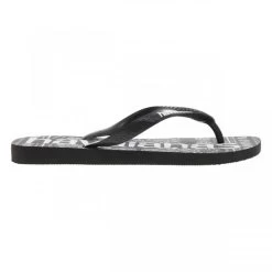 Havaianas Tongs Havaïanas Antidérapantes, Entre-doigts Noires, Motifs Cachemire Et Logo Contrastant